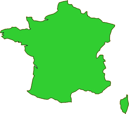 Blank France Map
