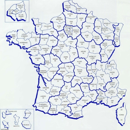 France Map Departments