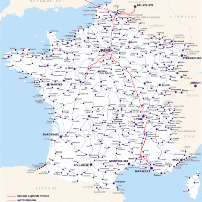 France Map Detailed Network