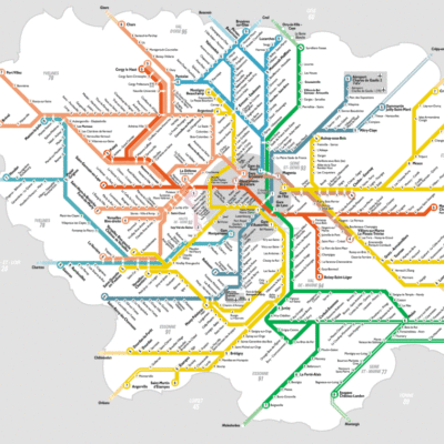 France Map Paris RER